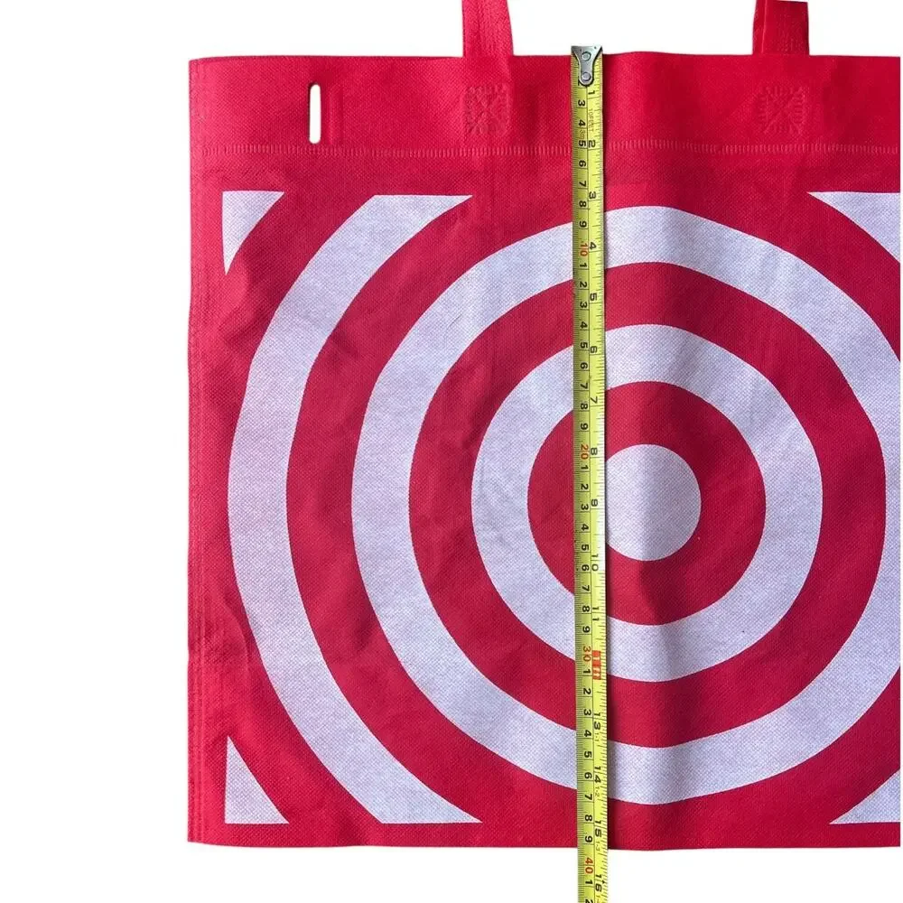 Set of 10 Target Bullseye Reusable Shopping Bags Red Tote